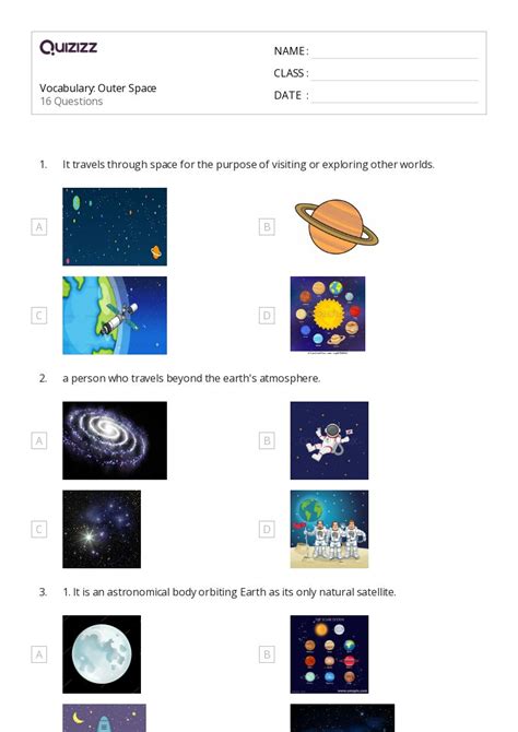 50 Outer Space Worksheets On Quizizz Free Amp Space Science Worksheets - Space Science Worksheets
