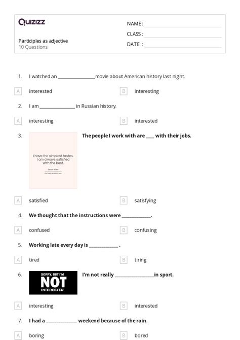 50 Participles Worksheets On Quizizz Free Amp Printable Participle Practice Worksheet - Participle Practice Worksheet