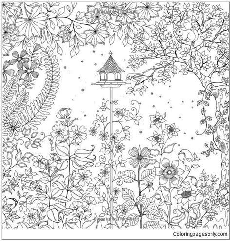 50 Secret Garden Coloring Pages Free Printable Coloring Garden Pictures For Coloring - Garden Pictures For Coloring