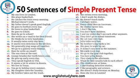 50 Sentences Of Will