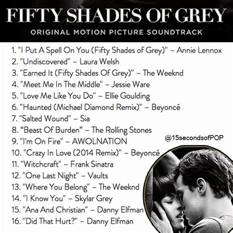 50 shades of grey playlist
