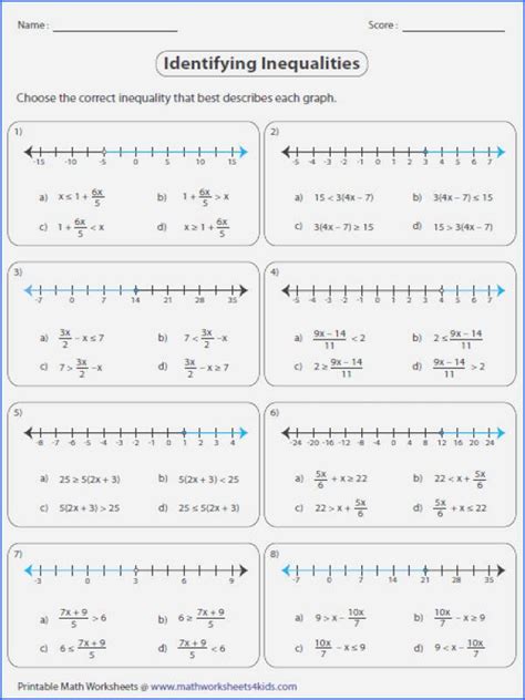 50 solving Inequalities Worksheet Answer Key Chessmuseum Template Library