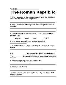 50 The Roman Republic Worksheets On Quizizz Free Roman Empire 4th Grade Worksheet - Roman Empire 4th Grade Worksheet