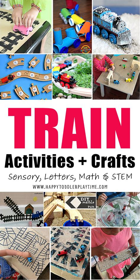 50 Train Activities Amp Crafts Happy Toddler Playtime Train Template For Preschool - Train Template For Preschool