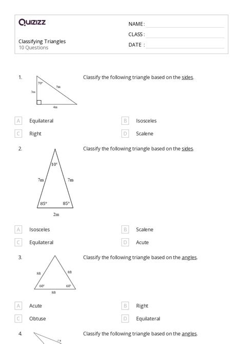 50 Triangles Worksheets On Quizizz Free Amp Printable Triangles Math Worksheets - Triangles Math Worksheets