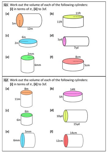 50 Volume Of Cylinders Worksheet Volume Of Cylinder And Cone Worksheet - Volume Of Cylinder And Cone Worksheet