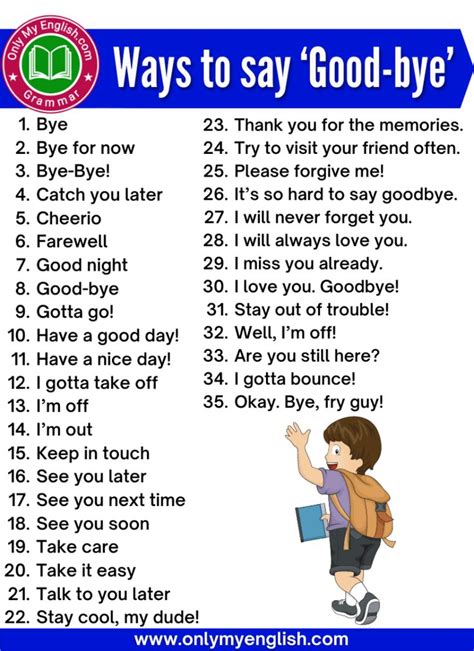 50 ways to say goodbye. Things To Know About 50 ways to say goodbye. 