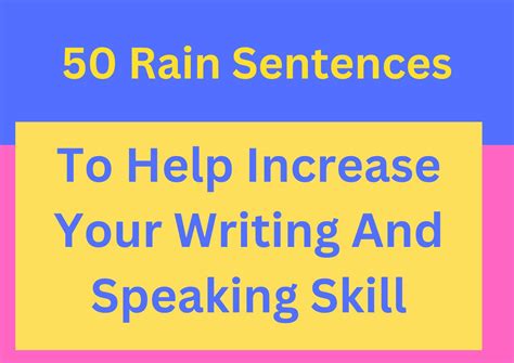 50 Words For Rain
