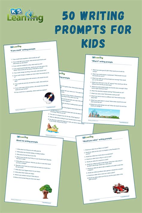 50 Writing Prompts For Kids K5 Learning Writing Ideas For Kids - Writing Ideas For Kids
