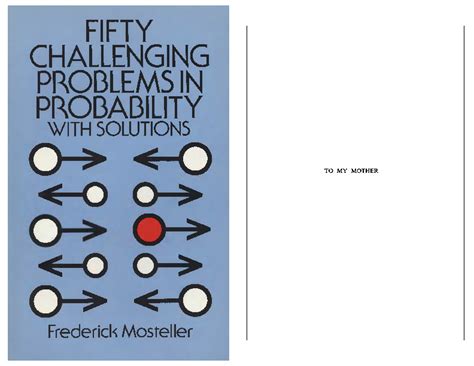 Read Online 50 Challenging Problems In Probability With Solutions 