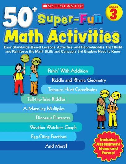 Read Online 50 Super Fun Math Activities Grade 3 Easy Standards Based Lessons Activities And Reproducibles That Build And Reinforce The Math Skills And Concepts 3Rd Graders Need To Know 