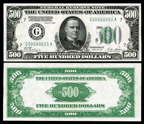 Awesome Crisp HIGH GRADE 1934 $500 Chicago FRN bill! PCGS 58! FREE SHIPPING! $3,795.00. Free shipping. AC 1934A $500 FIVE HUNDRED DOLLAR BILL New York PCGS 50 PPQ. $2,999.00. Free shipping. US 2201-Gdgs 1934 $500 Dark Green Julian Morgenthau Federal Reserve Note Chicago. $1,825.00. or Best Offer.. 