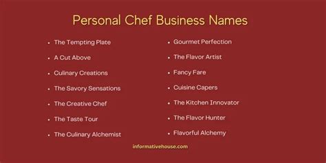 500+ Funny and Creative Chef Business Name Ideas …