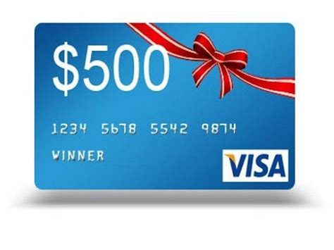500 Dollar Visa Gift Card