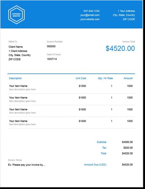 500 Free Invoice Templates For Android Apk Download