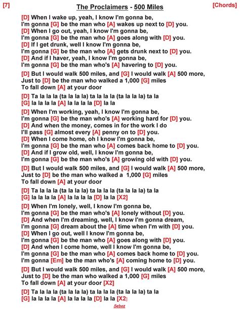 500 Miles Lyrics