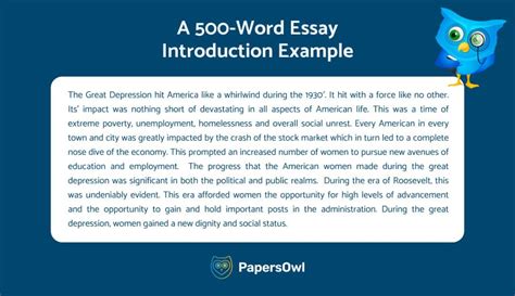 500 words example