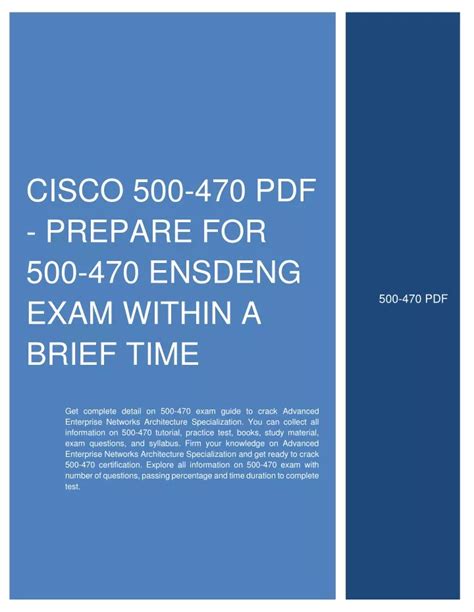 500-470 PDF Testsoftware