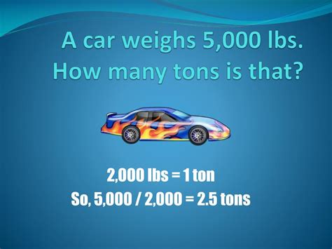 5000 Lbs To Tons
