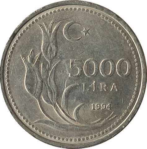 5000 lira in euro