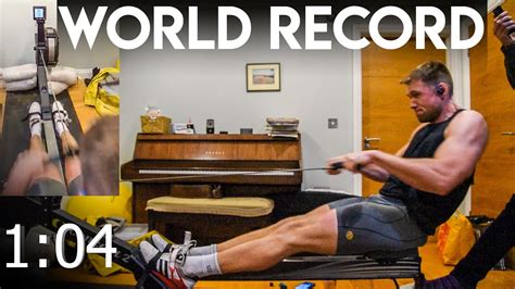 500m rowing world record. Graham Lay doing a proper "fly and die" over indoor rowing 500m in the same race as Rob Smith breaking the World Record for 500m with a time of 1:14.4s. I'm ... 