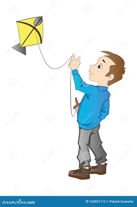 501 Boy Flying A Kite Illustrations & Clip Art - iStock