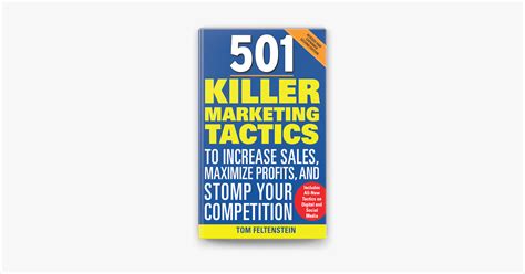 Read Online 501 Killer Marketing Tactics To Increase Sales Maximize Profits And Stomp Your Competition Revised And Expanded Second Edition 