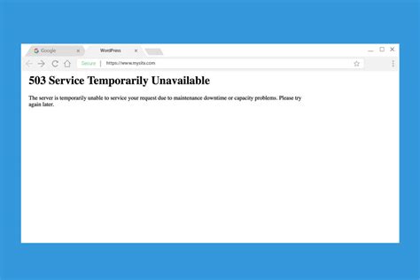 503 Service Unavailable Error Message What It Is and How to Fix It