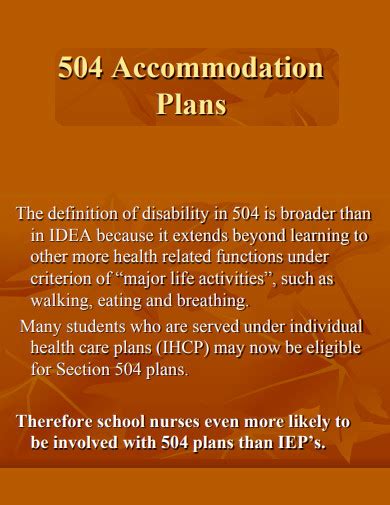 504 Plan Examples