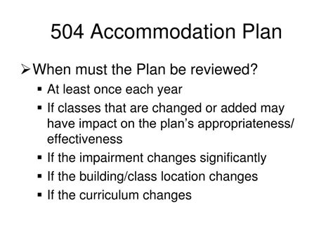 504 plan list rolfdino
