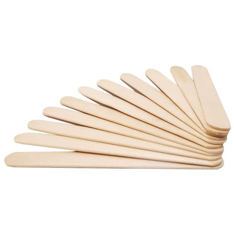 50Pcs Wooden Popsicle Stick Kids Ice Cream DIY Making Funny