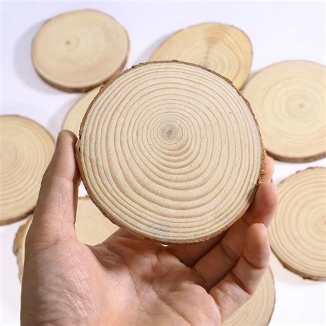 50pcs Blank Wood Circles Wood Log Slices Wooden Craft Shapes …