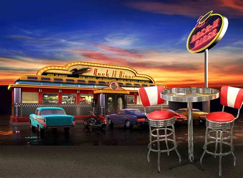 50s diner. Discover the history and allure of 1950s diners, iconic symbols of the 50s aesthetic. Explore popular diners in the USA and UK, and step back in time with … 
