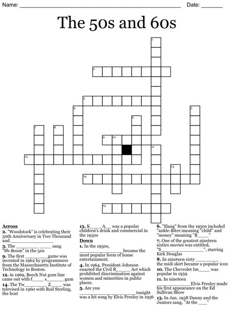 '50s hipster Crossword Clue Answers. Find the latest cr