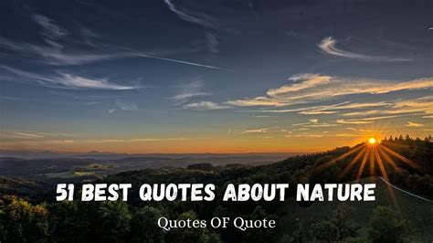 51 Best Quotes About Nature - Medium