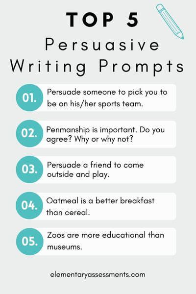 51 Amazing Persuasive Writing Prompts For 5th Grade 5th Grade Persuasive Essays - 5th Grade Persuasive Essays