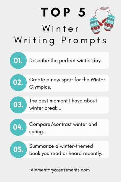 51 Delightful Winter Writing Prompts For Students Elementary Winter Writing Prompts Elementary - Winter Writing Prompts Elementary