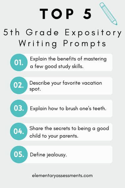 51 Great Expository Writing Prompts For 5th Grade 5th Grade Essay Writing Prompts - 5th Grade Essay Writing Prompts
