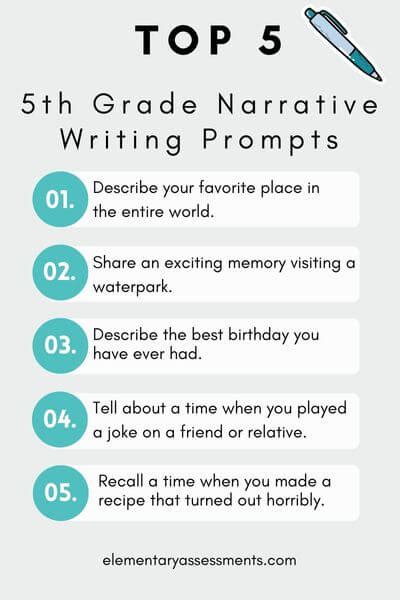 51 Great Narrative Writing Prompts For Middle School Narrative Writing Rubric Middle School - Narrative Writing Rubric Middle School
