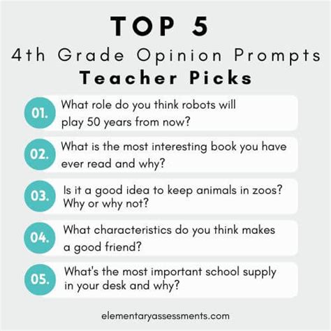 51 Superb Opinion Writing Prompts For 4th Grade Writing Prompts 4th Grade - Writing Prompts 4th Grade