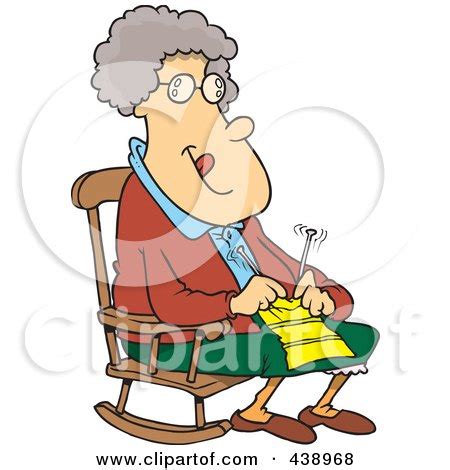 510 Grandmother Knitting Clip Art Royalty Free - GoGraph