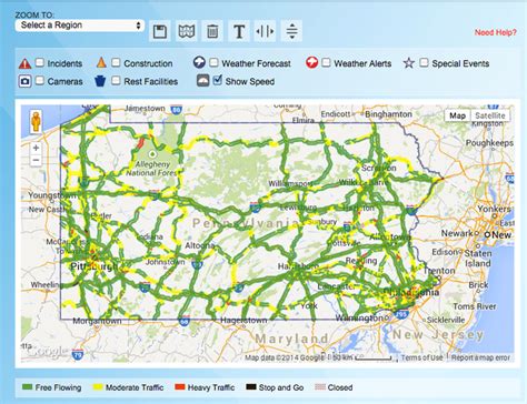 This list shows interstate restrictions that will be in place during the Independence Day travel period. Provides up to the minute traffic and transit information for Pennsylvania. View the real time traffic map with travel times, traffic accident details, traffic cameras and other road conditions. Plan your trip and get the fastest route .... 