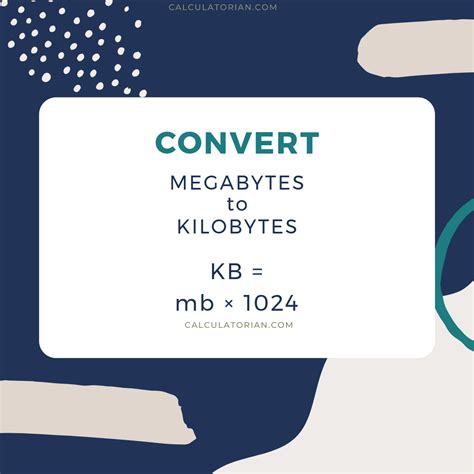 5120 Kilobyte to Megabyte Conversion Calculator - 5120 KB to MB