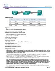 5136 Lab Viewing Network Device Mac Addresses