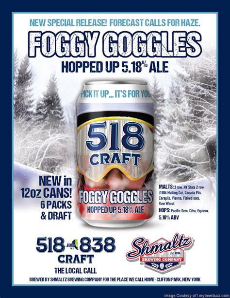 518 Foggy Goggles Shmaltz Brewing Company BeerAdvocate