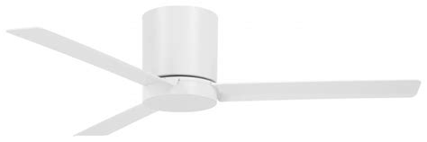 52" Hugger Ceiling Fan With LED Light : F644L-WHF Low Country Lighting