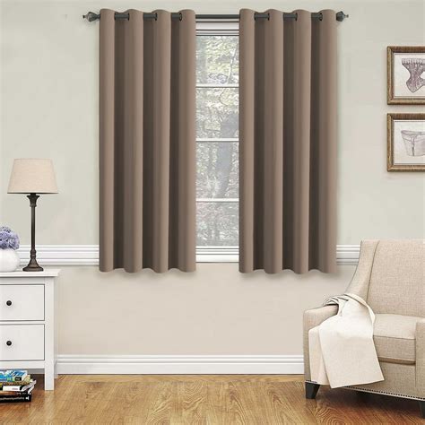 52 inch long curtains. CUCRAF Full Blackout Window Curtains 54 inches Long, Faux Linen Look Thermal Insulated Grommet Drapes Panels for Bedroom Living Room, Set of 2 (52 x 54 inches, White) Polyester. 1,222. $3499. FREE delivery Thu, Oct 19 on $35 of items shipped by Amazon. 
