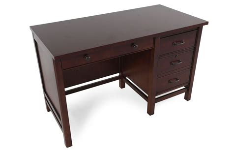 53" Transitional ThreeDrawer Desk in Washington Cherry Mathis