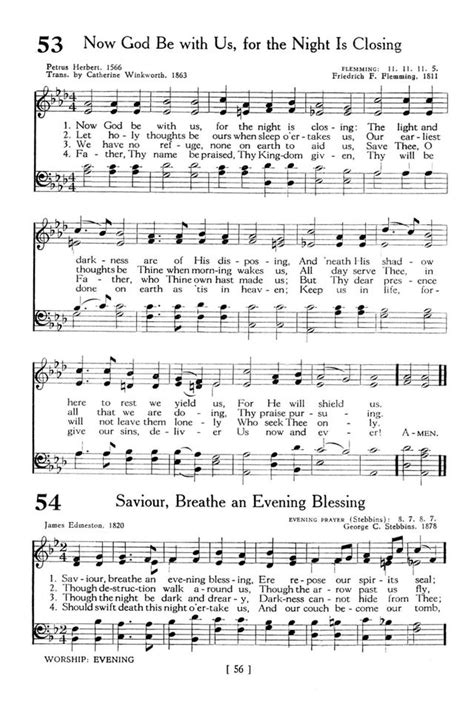 53. Now God Be with Us, for the Night Is Closing - Hymnary.org