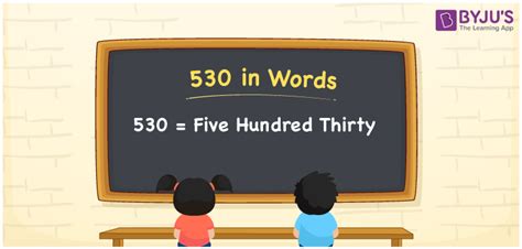 530 in words How to Spell the Number 530 in English